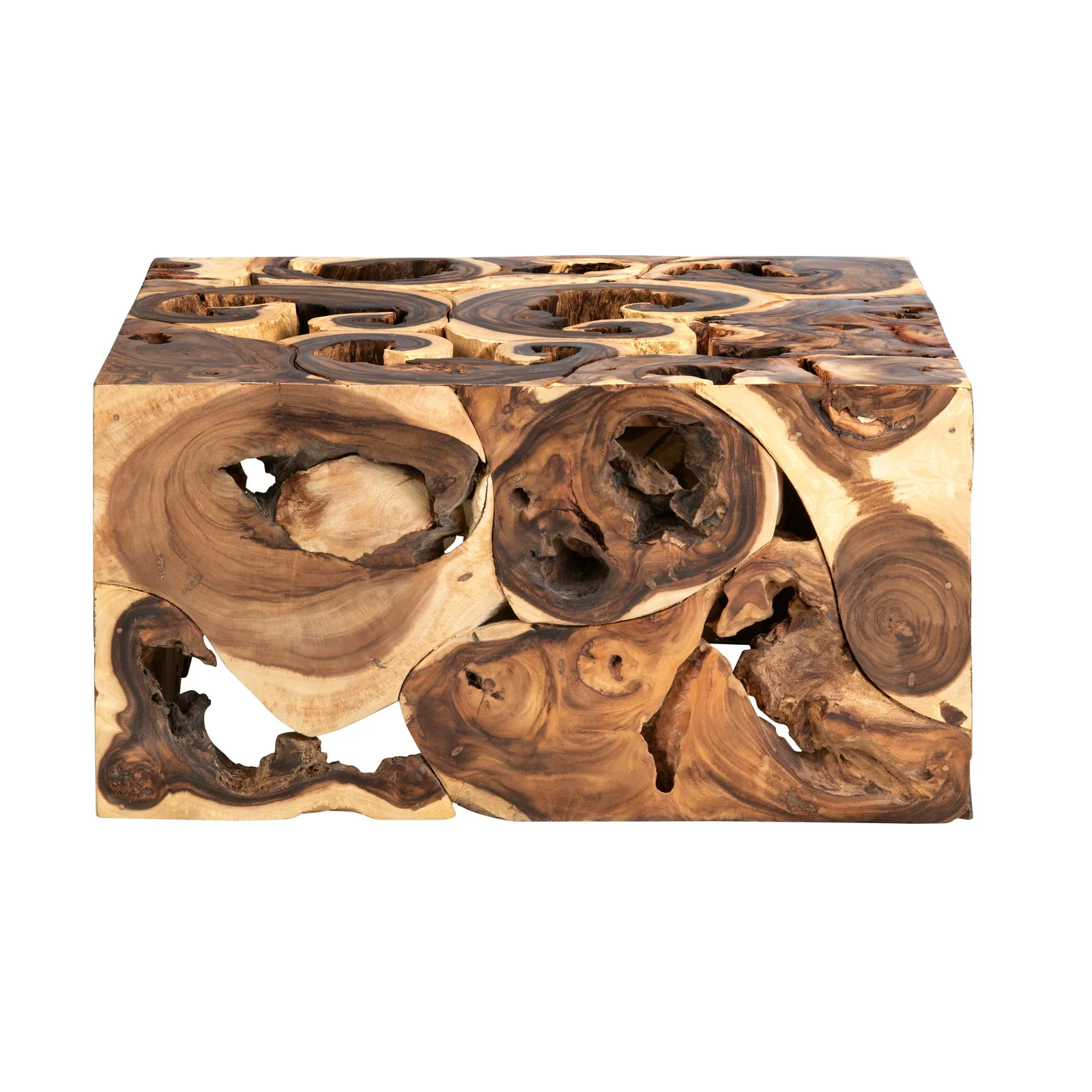 Crestview Collection Borneo Suar Modern Organic Coffee Table - Image 2