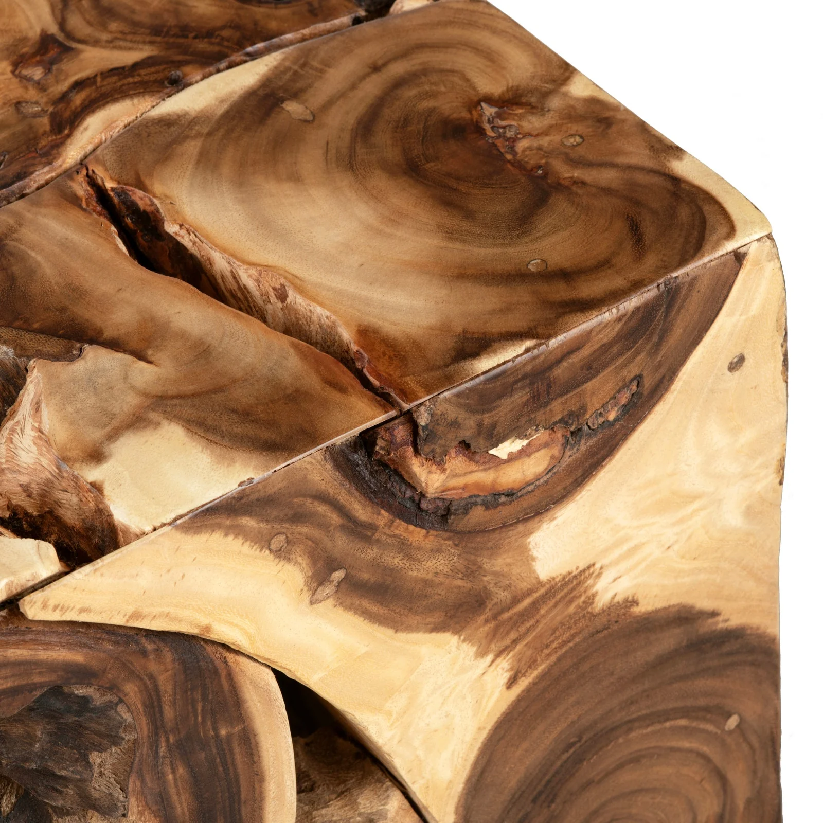 Crestview Collection Borneo Suar Modern Organic Coffee Table - Image 3