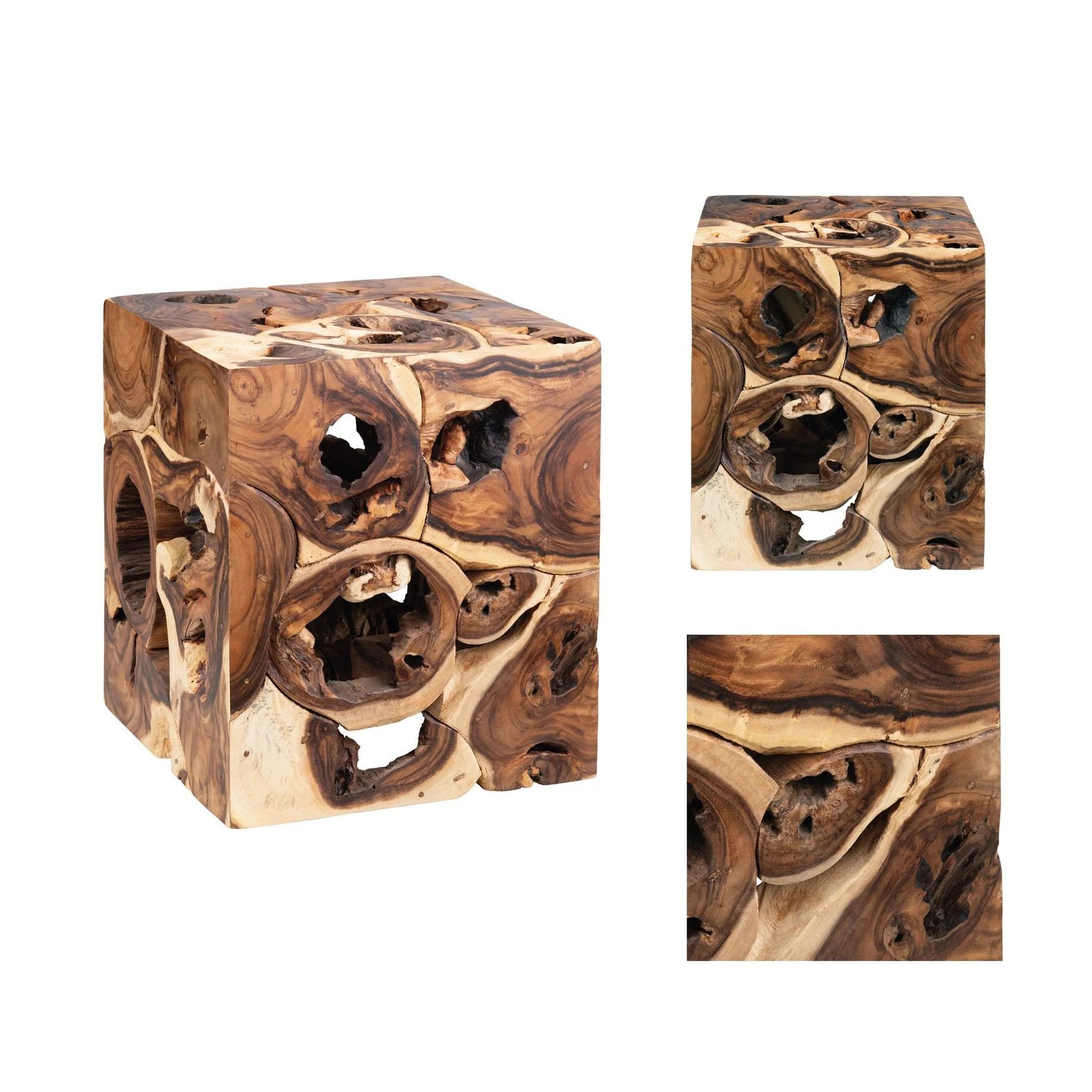 Crestview Collection Borneo Suar Wood End Table - Image 4