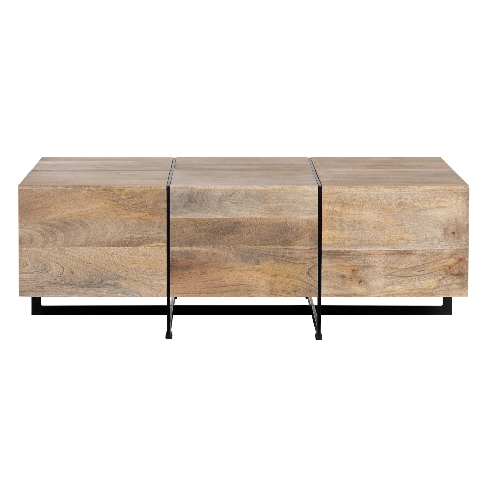 Crestview Collection Brennon Mango Wood Rectangular Coffee Table - Image 4