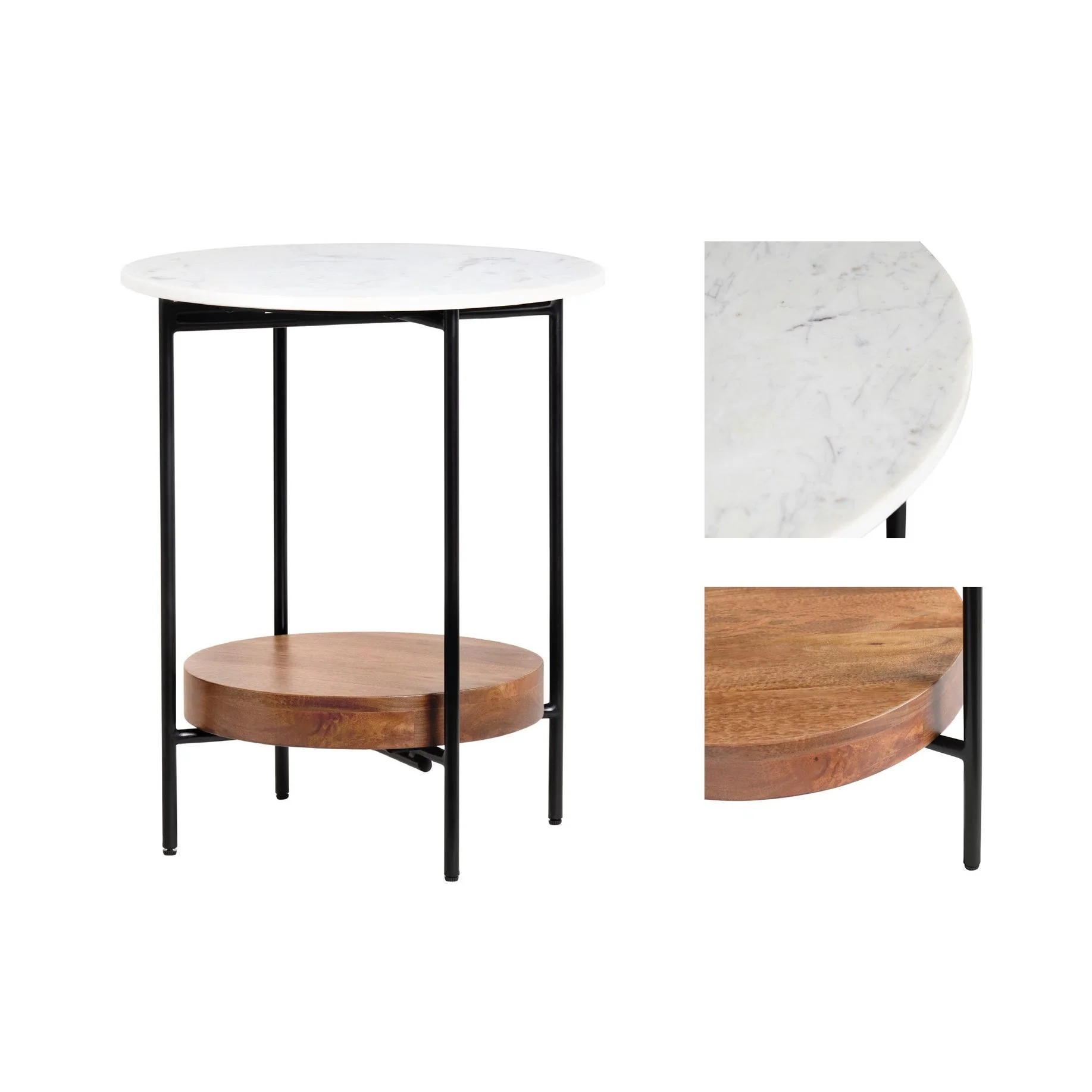 Crestview Collection Brewpub Mid Century Modern End Table - Image 6
