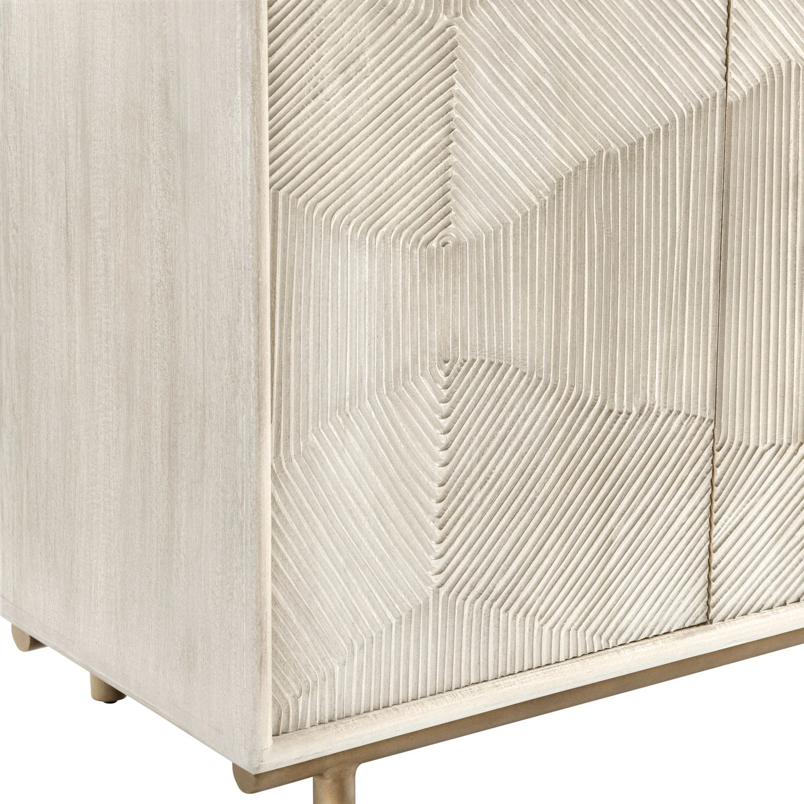 Crestview Collection Brighton Bleached Wood Sideboard - Image 4