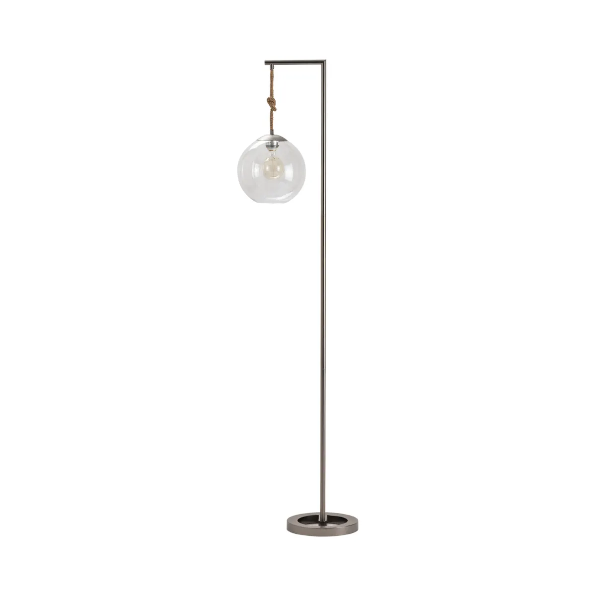 Crestview Collection Brooks Blown Glass Globe Floor Lamp