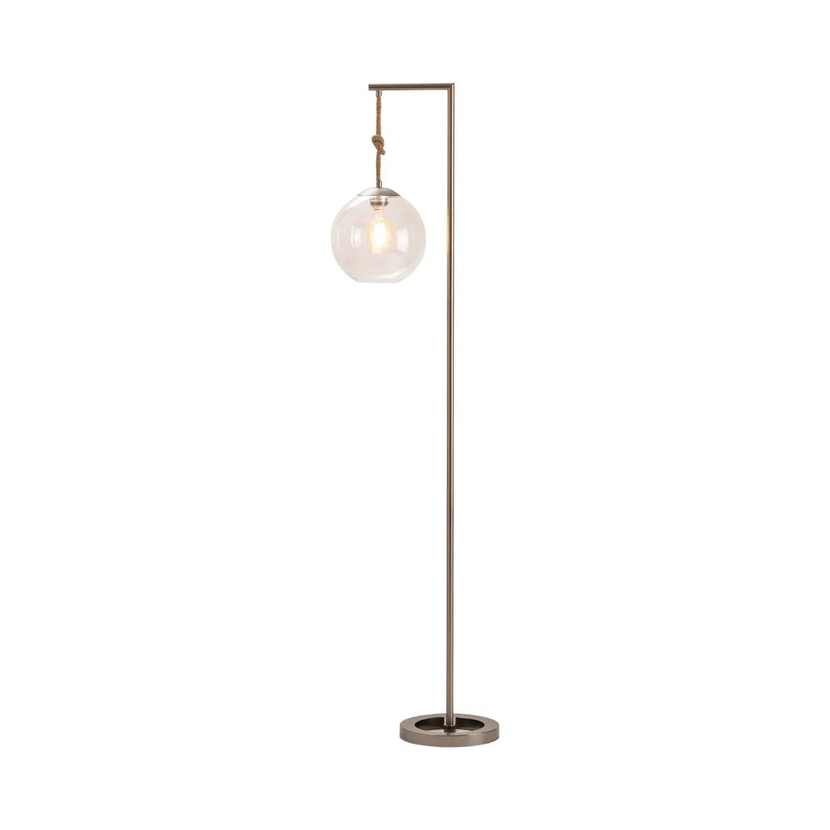 Crestview Collection Brooks Blown Glass Globe Floor Lamp - Image 2