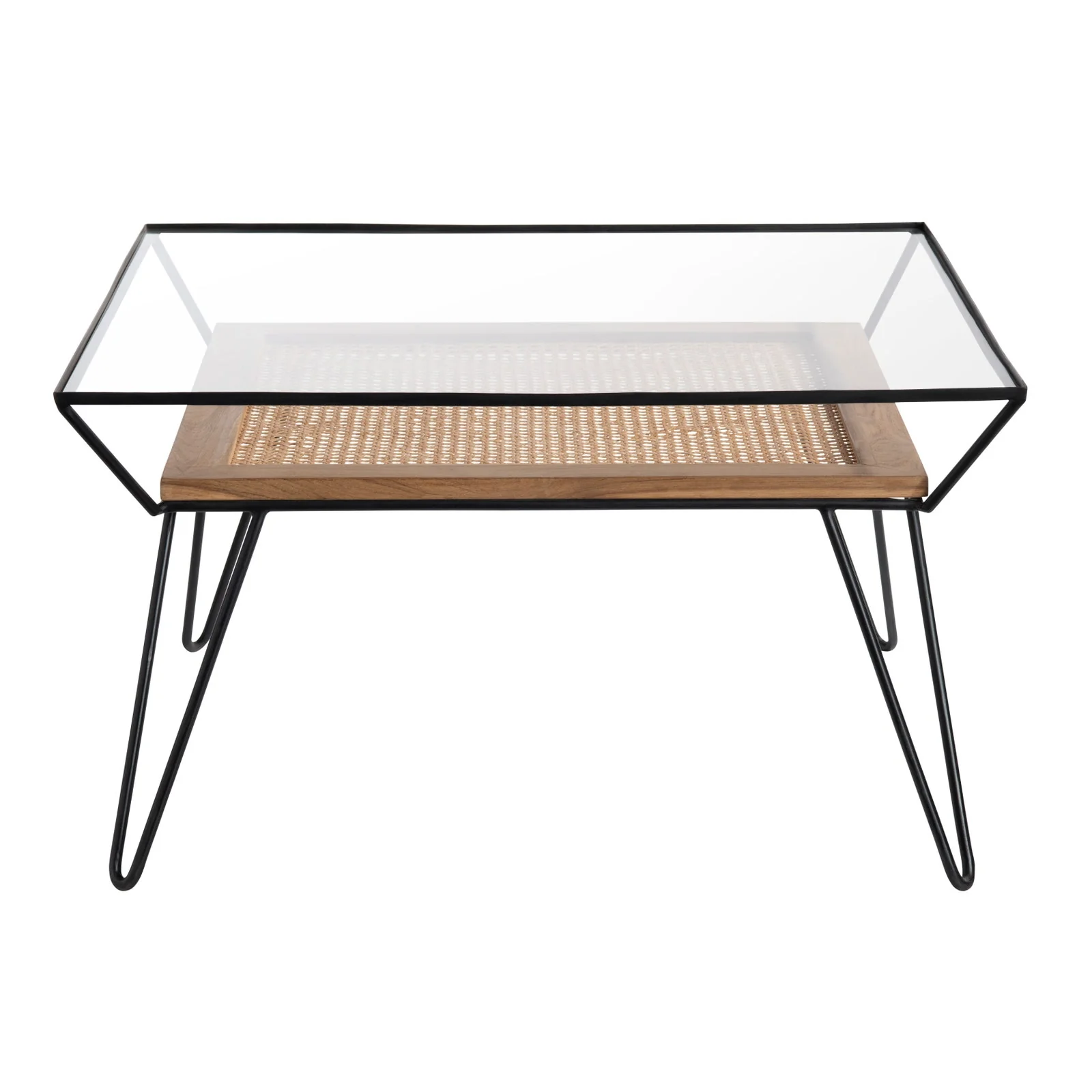 Crestview Collection Burnside Rattan and Wood Coffee Table - Image 4