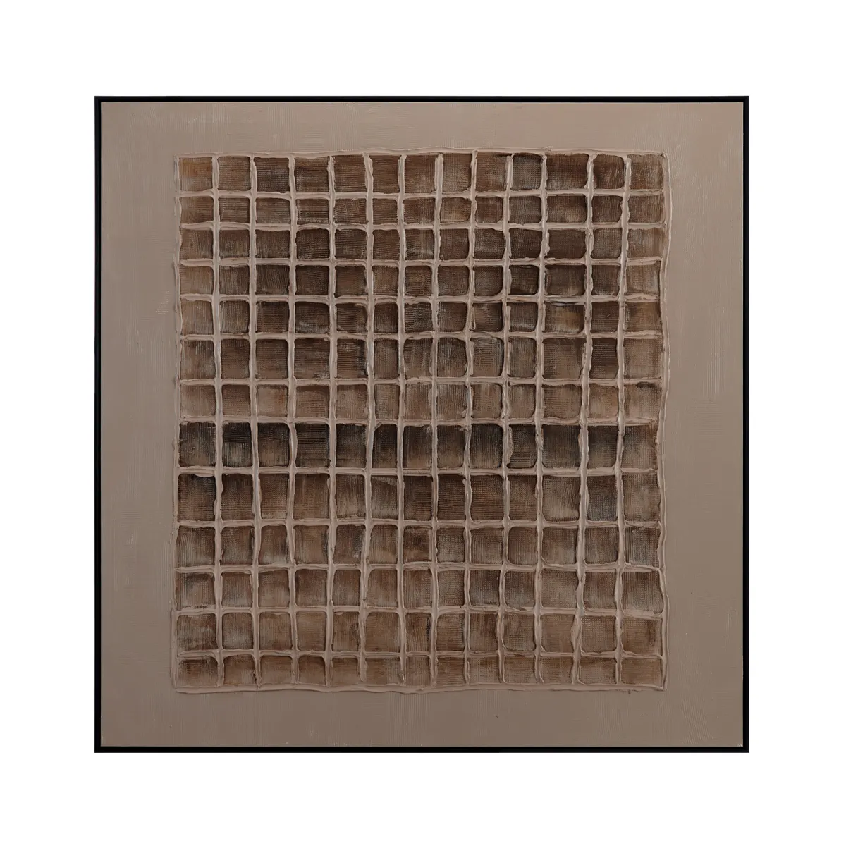 Crestview Collection Campbell Hand Painted Brown Wall Art