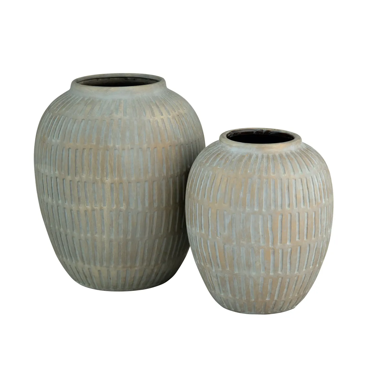 Crestview Collection Cannon Urn Vases ~ Set Of 2 - Image 4