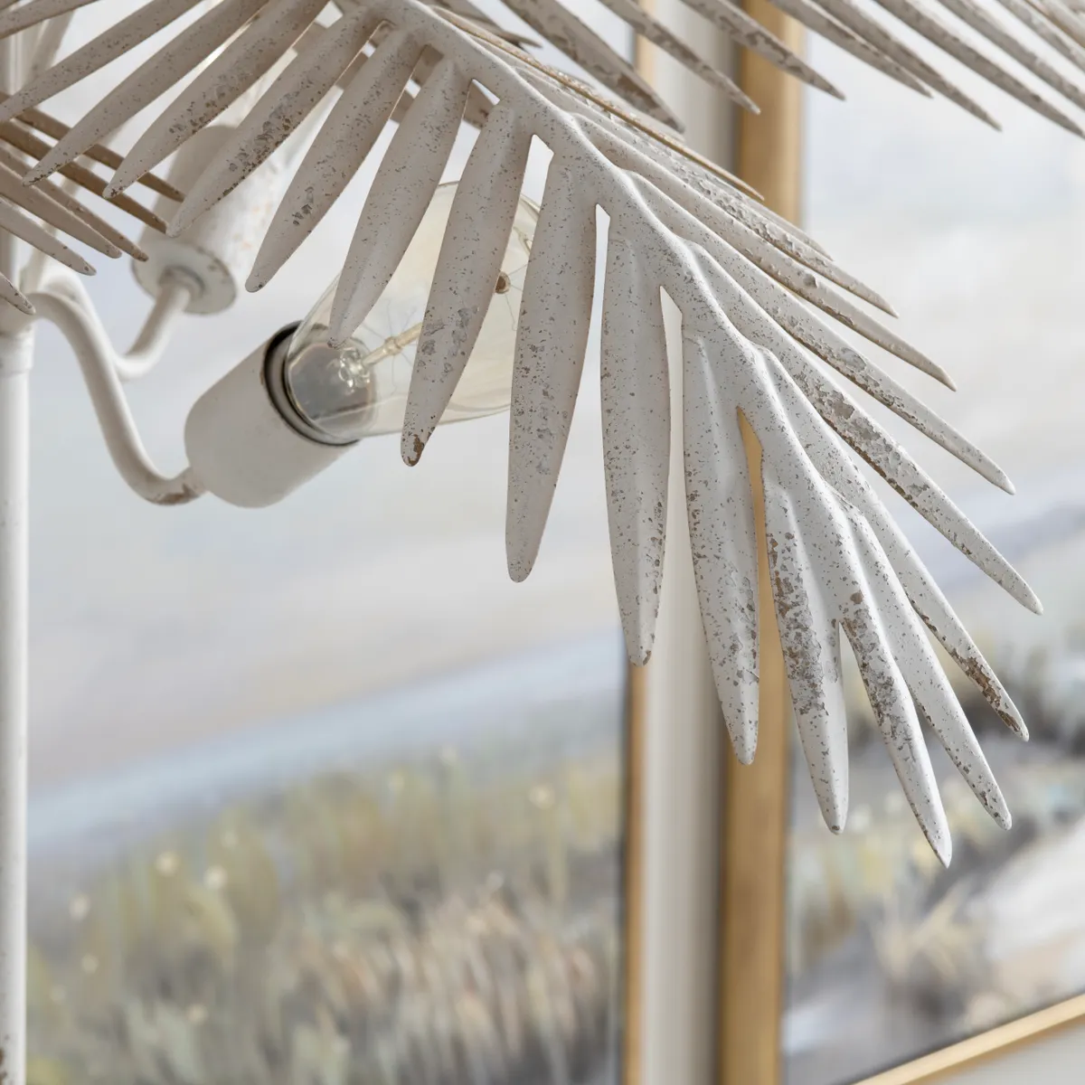 Crestview Collection Carmichael Coastal Palm Floor Lamp - Image 4