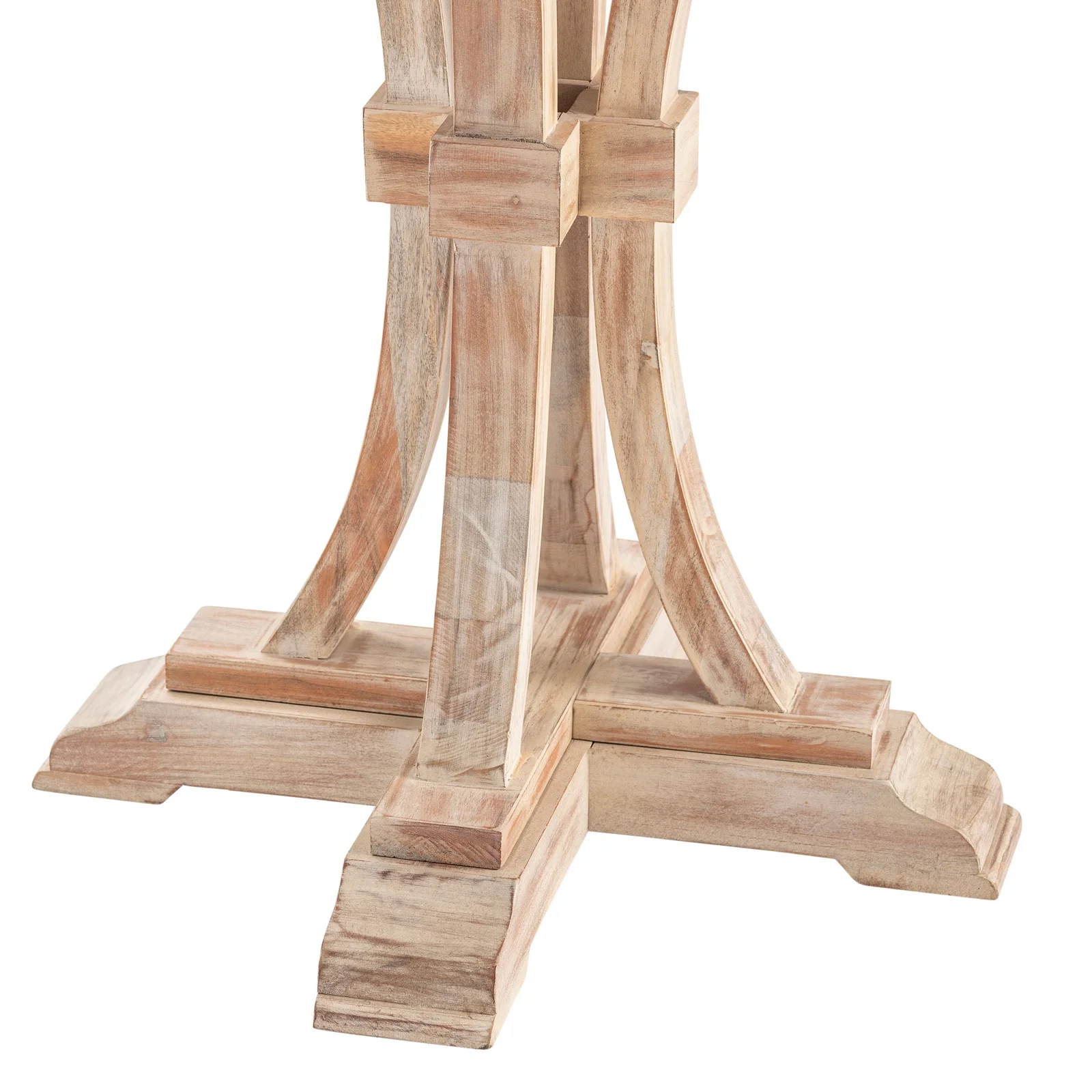 Crestview Collection Carrol Mango Wood Round Accent Table - Image 3
