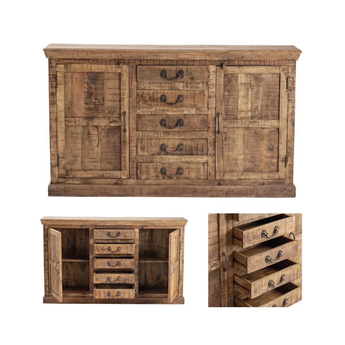 Crestview Collection Chapman Mango Wood Sideboard - Image 9