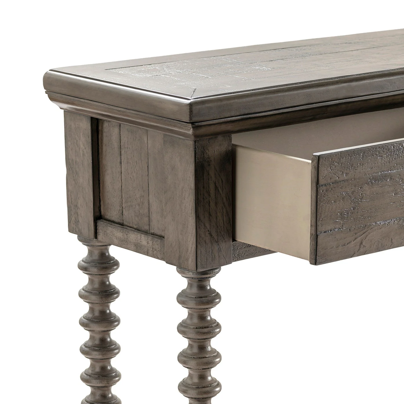 Crestview Collection Charleston Distressed Gray Console Table - Image 5