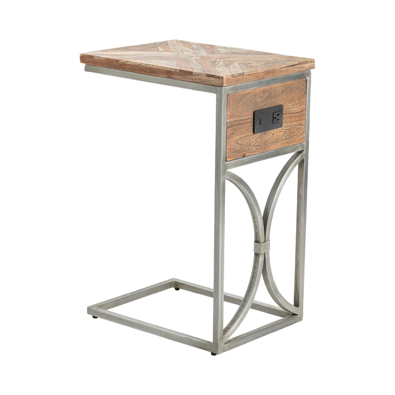Crestview Collection Coleman USB Power C Side Accent Table - Image 4