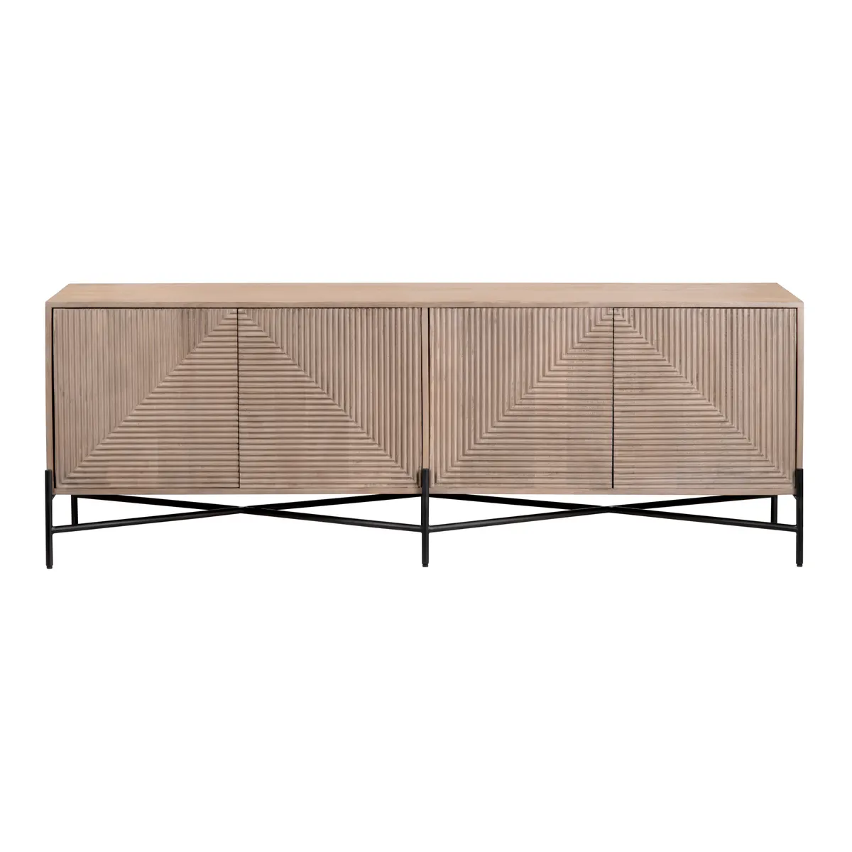 Crestview Collection Cordell Wood Four- Door Sideboard - Image 5
