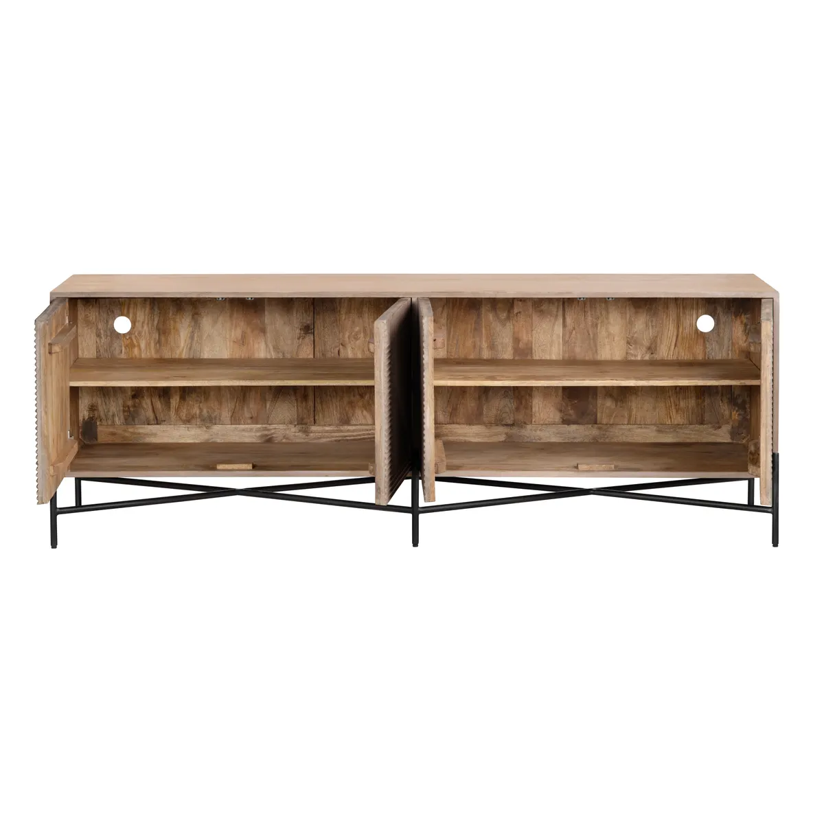 Crestview Collection Cordell Wood Four- Door Sideboard - Image 6