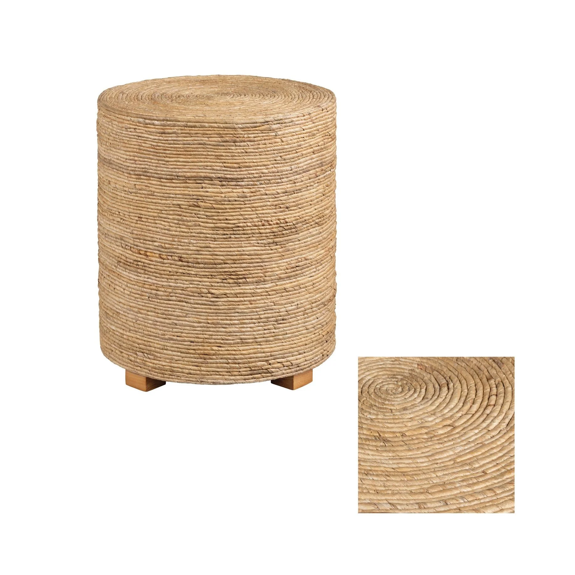 Crestview Collection Costa Rica Banana Rope End Table - Image 3