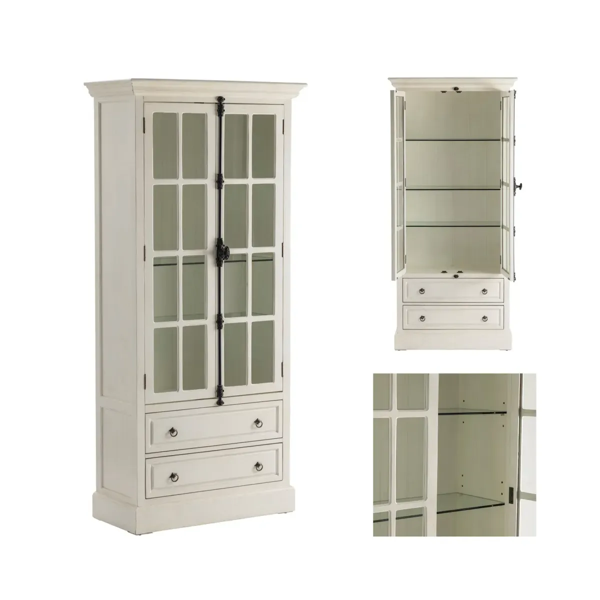 Crestview Collection Coventry Cario White Oak Cabinet - Image 5
