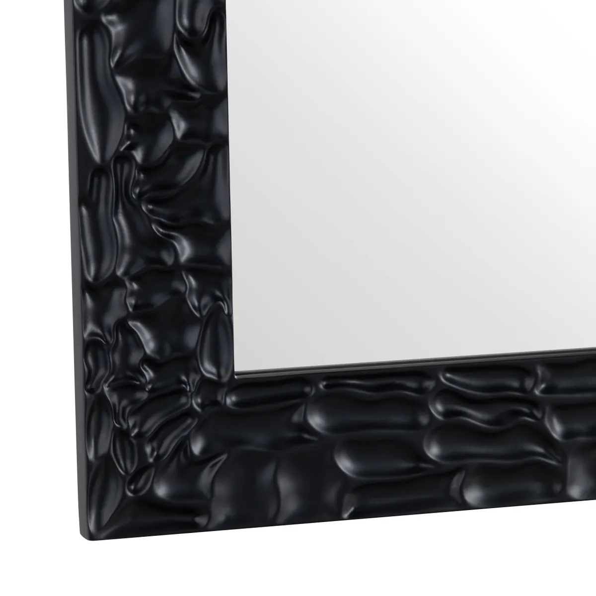 Crestview Collection Dalton 1 Black Framed Mirror - Image 3