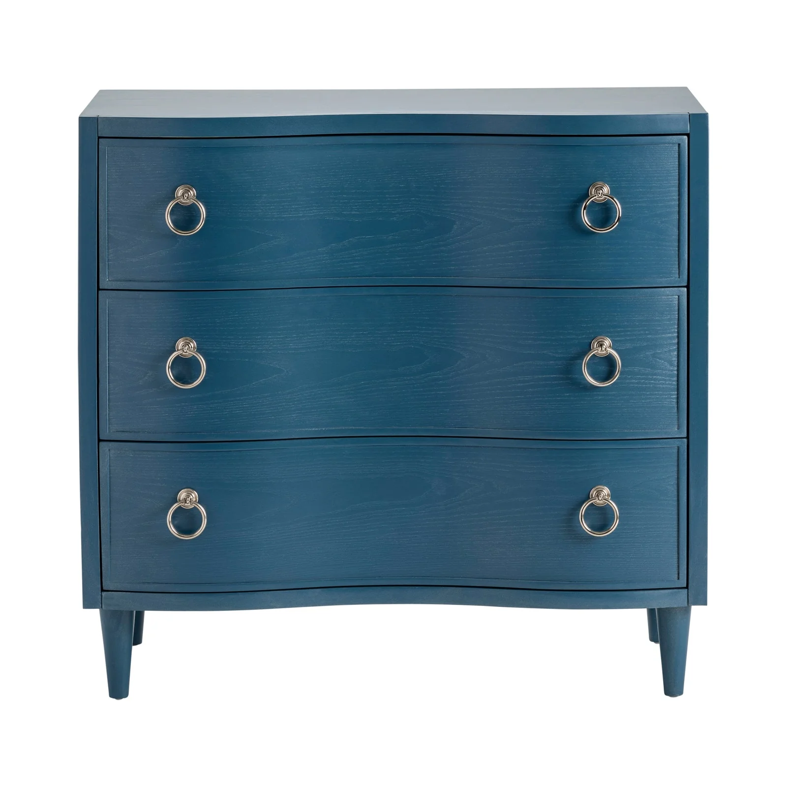 Crestview Collection Delray Blue 3 Drawer Chest - Image 2