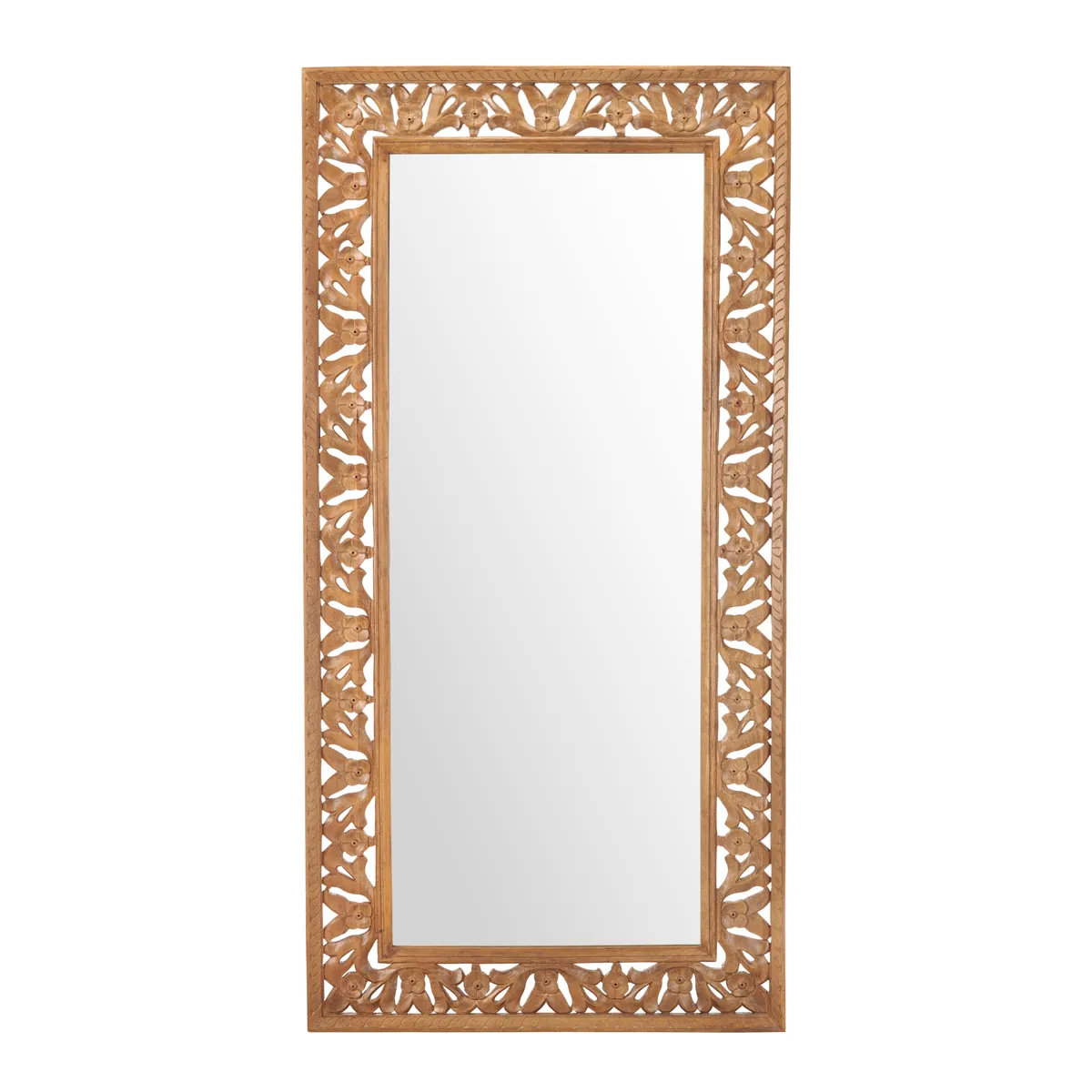 Crestview Collection Denton Carved Wooden Tall Mirror
