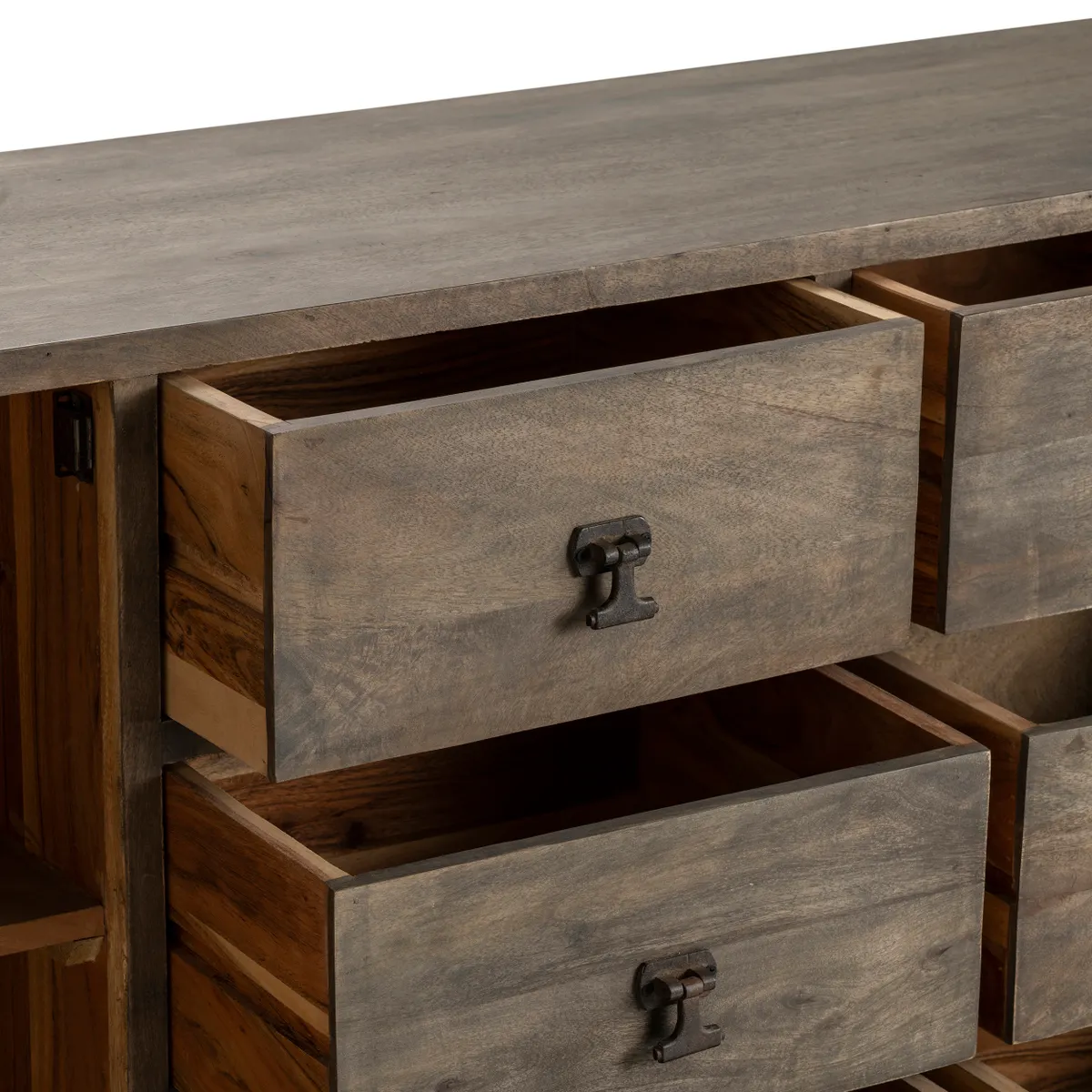 Crestview Collection Devonshire Black Iron Accent Sideboard - Image 3