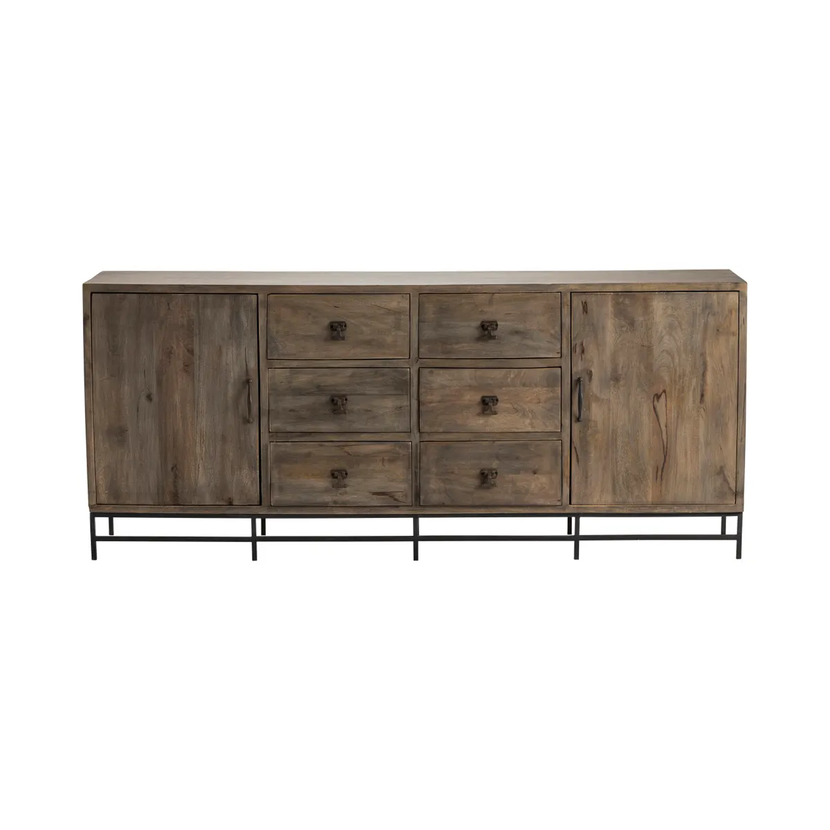 Crestview Collection Devonshire Black Iron Accent Sideboard - Image 6