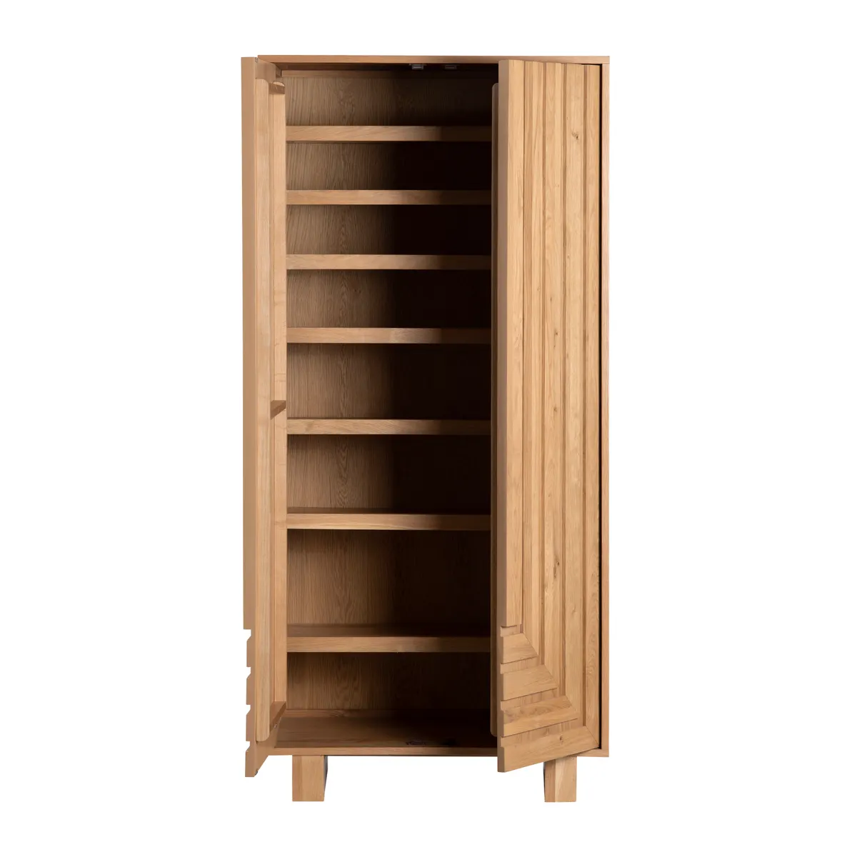 Crestview Collection Dylan Stained Natural Shoe Cabinet - Image 2