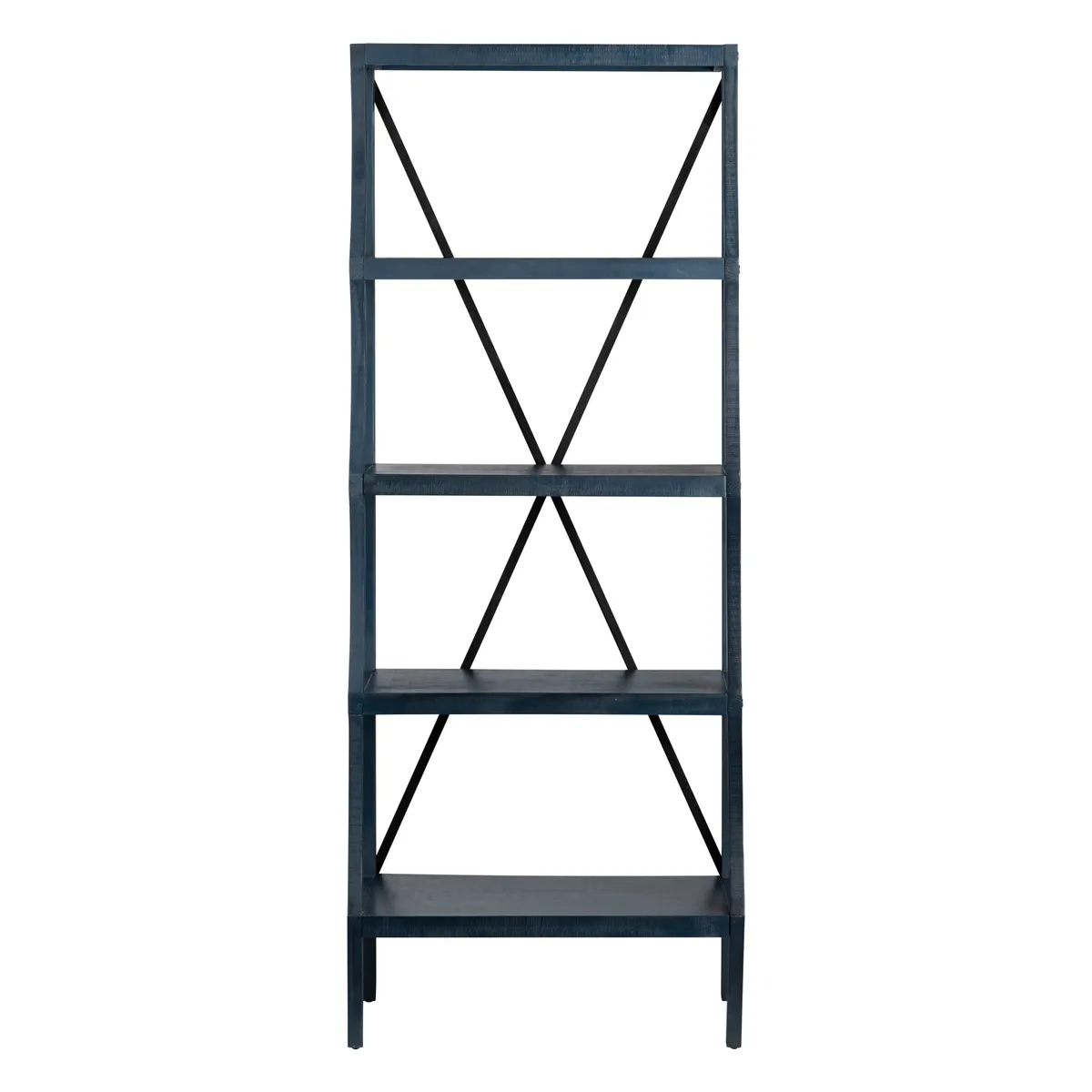 Crestview Collection Eastline Painted Blue Wood Etagere - Image 5