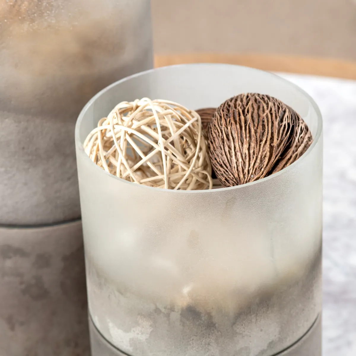 Crestview Collection Ellery Medium Metallic Smoke Hurricane Globes - Image 3