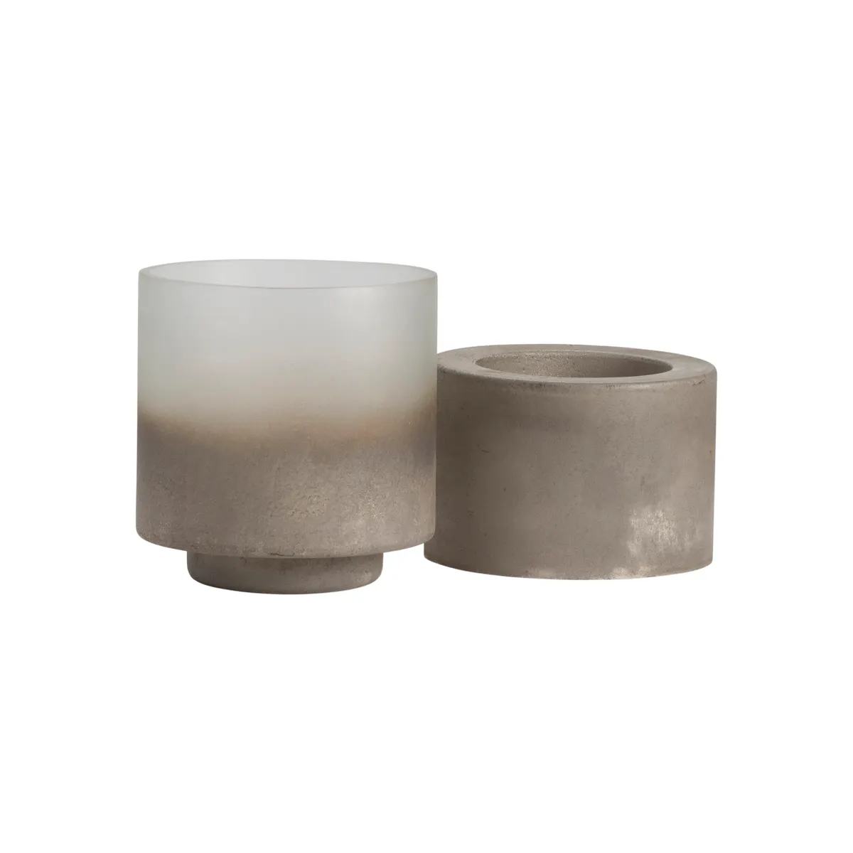 Crestview Collection Ellery Medium Metallic Smoke Hurricane Globes - Image 5