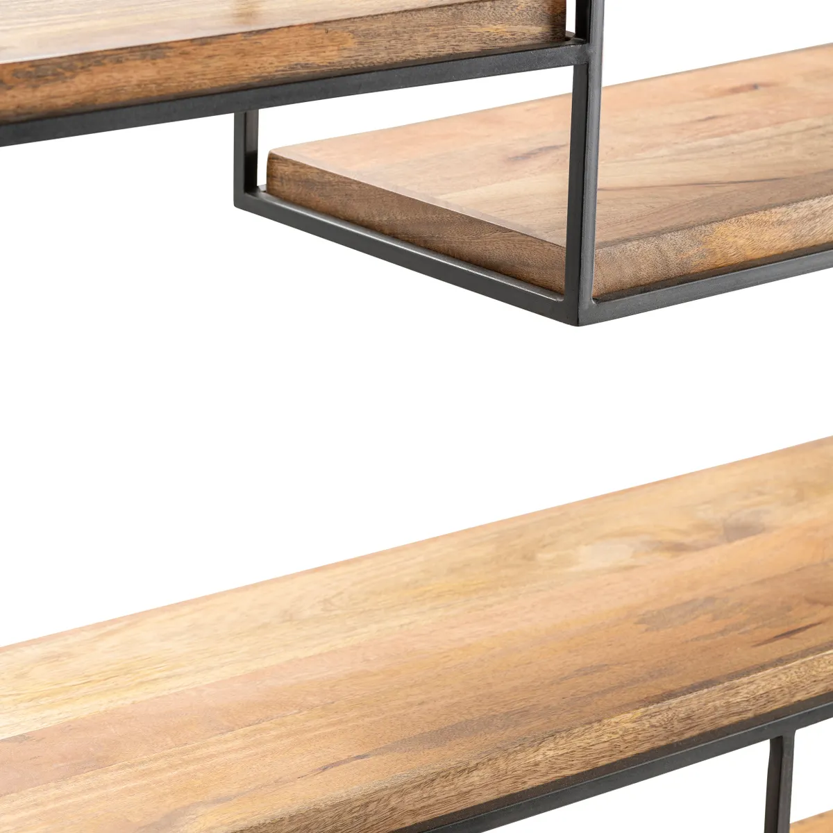 Crestview Collection Ellington Light Brown Wood Etagere - Image 3