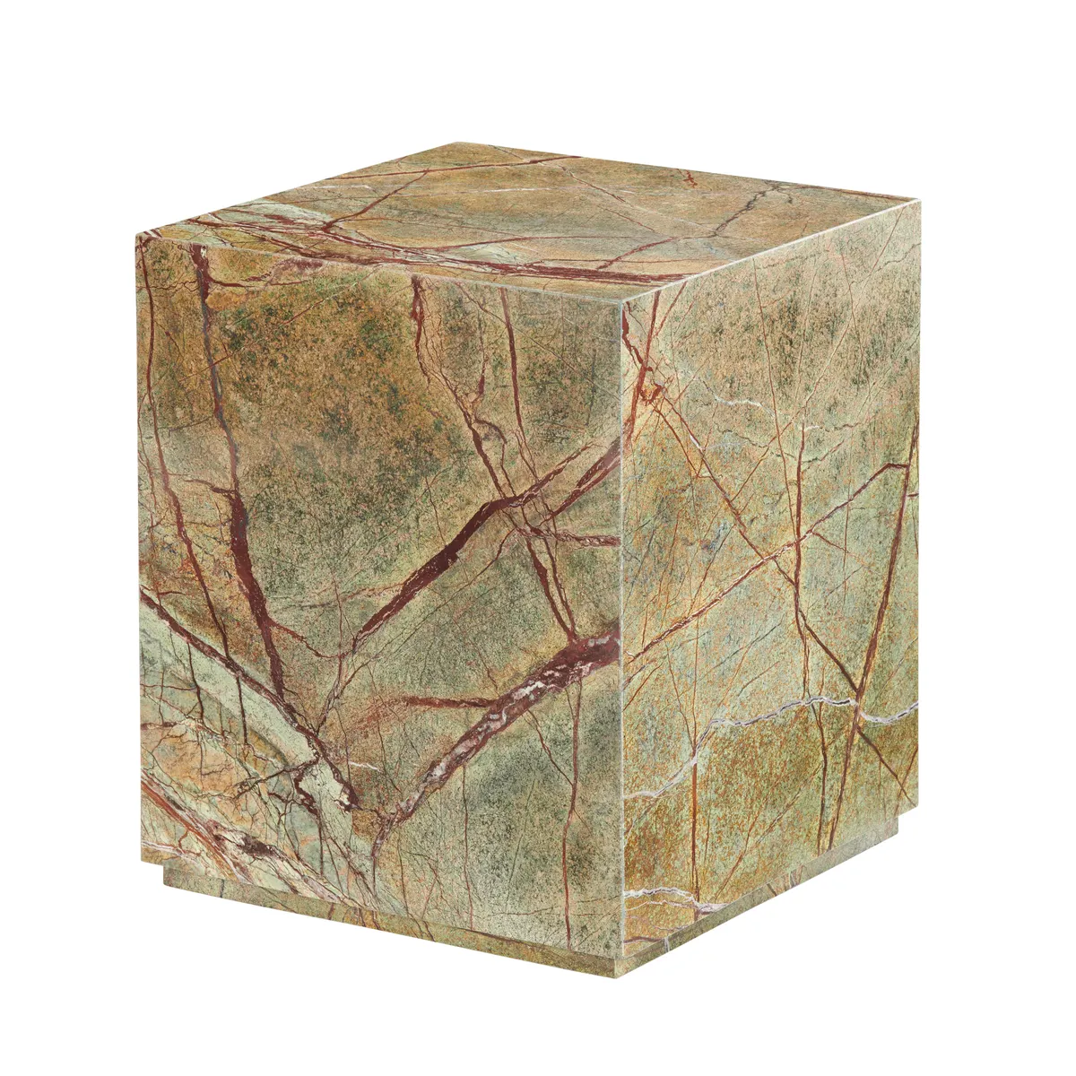Crestview Collection Enzo Marbled Brown and Green Accent Table