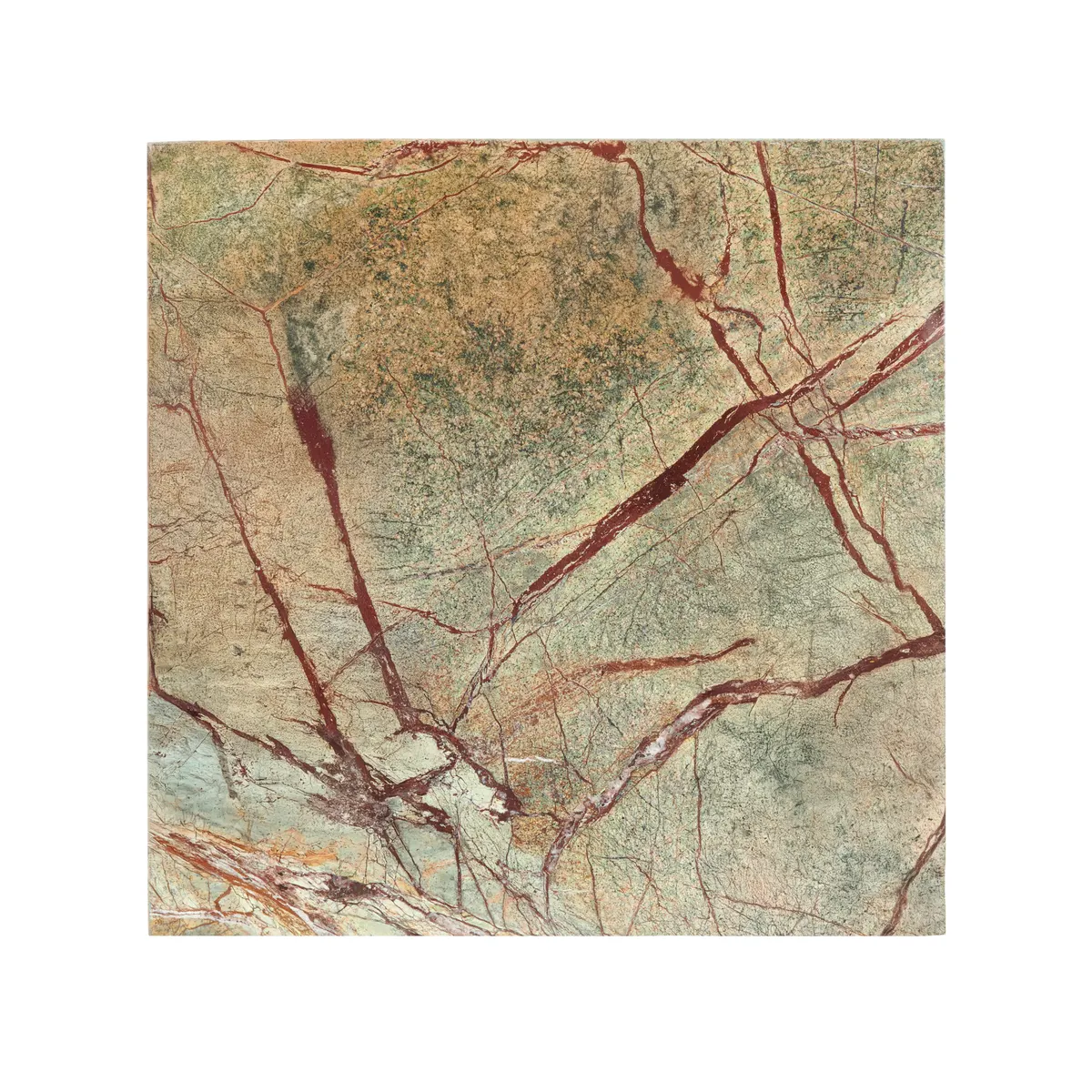Crestview Collection Enzo Marbled Brown and Green Accent Table - Image 3