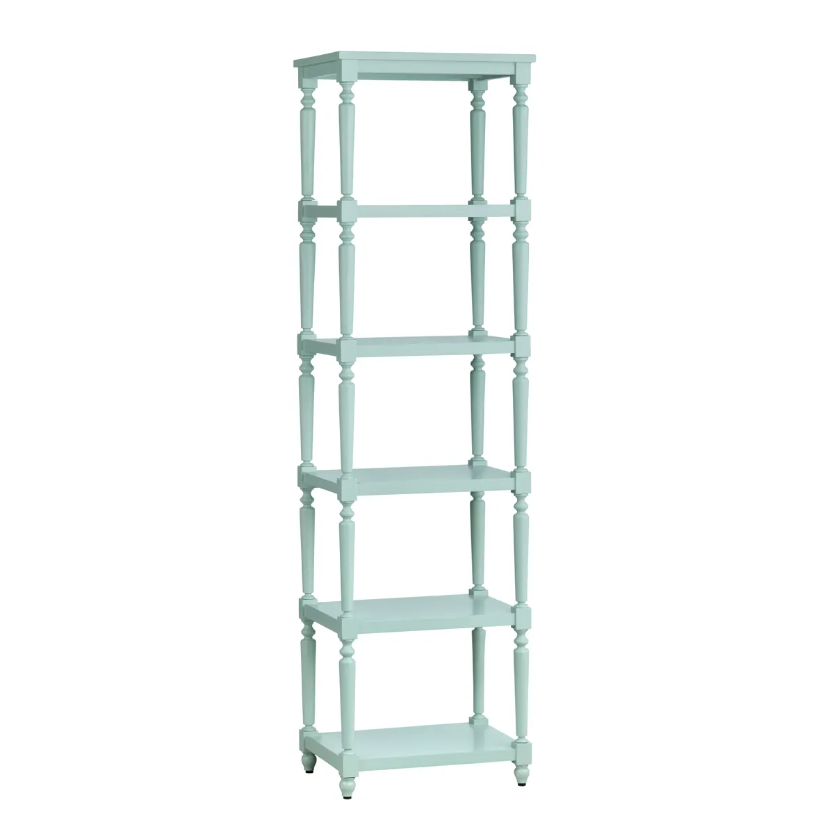 Crestview Collection Evermore 5 Shelf Turquoise Etagere