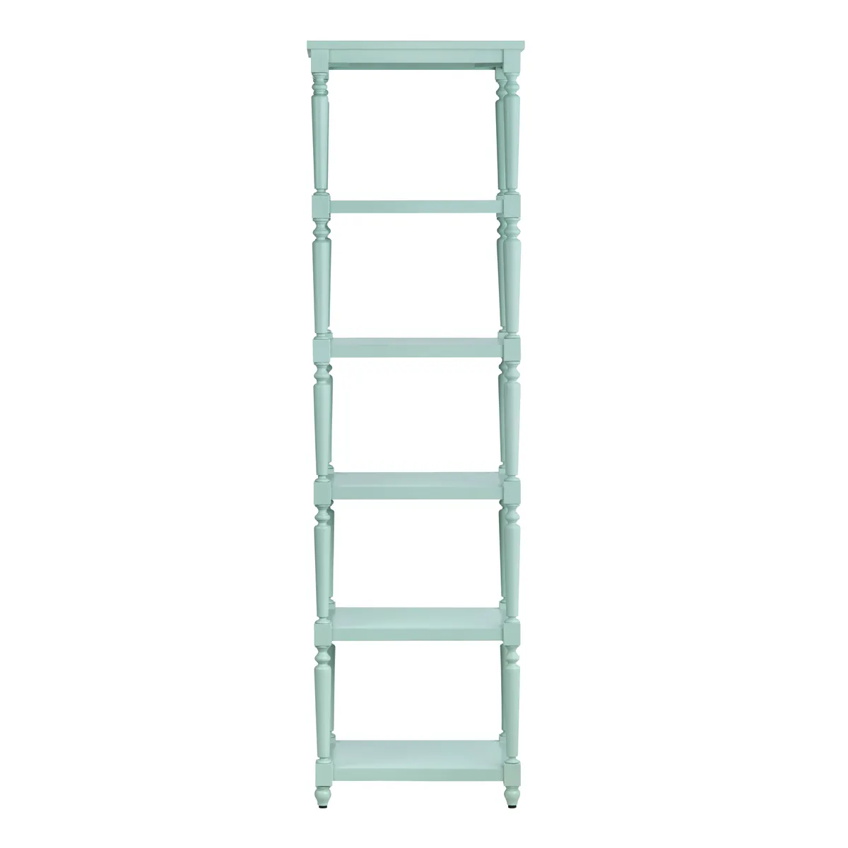 Crestview Collection Evermore 5 Shelf Turquoise Etagere - Image 2