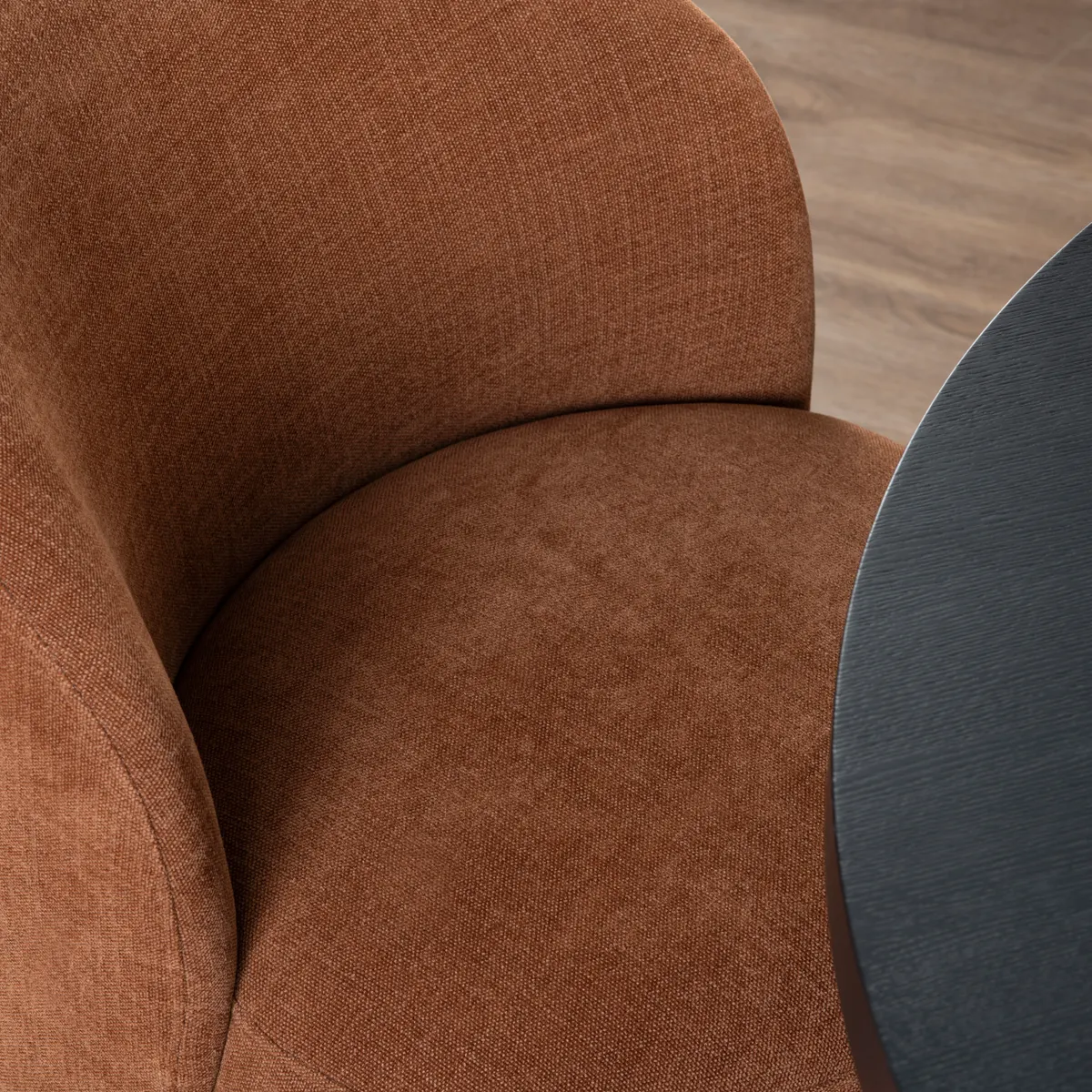 Crestview Collection Fairfax Rust Dining Chair - Image 2