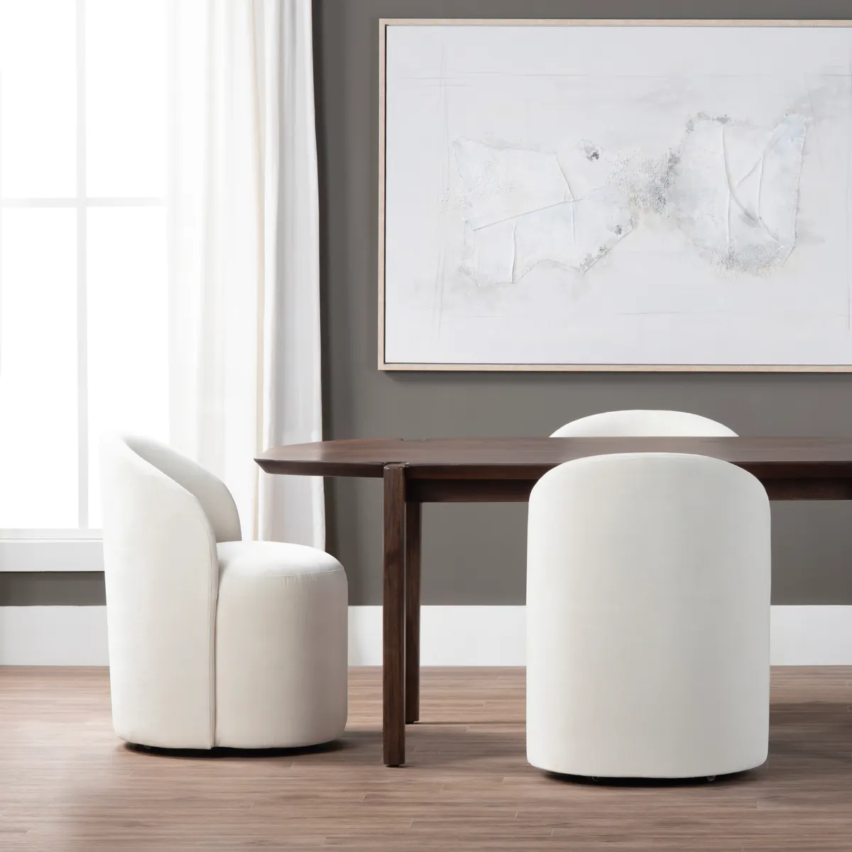 Crestview Collection Fairfax White Dining Chair