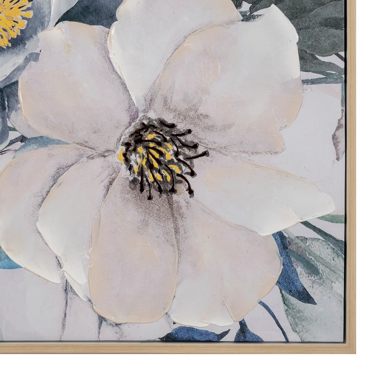 Crestview Collection Flower Power Wood Frame Canvas Wall Art - Image 2