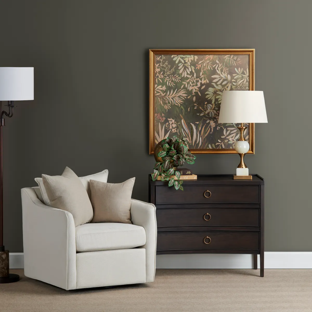 Crestview Collection Franklin Dark Brown Three- Drawer Chest