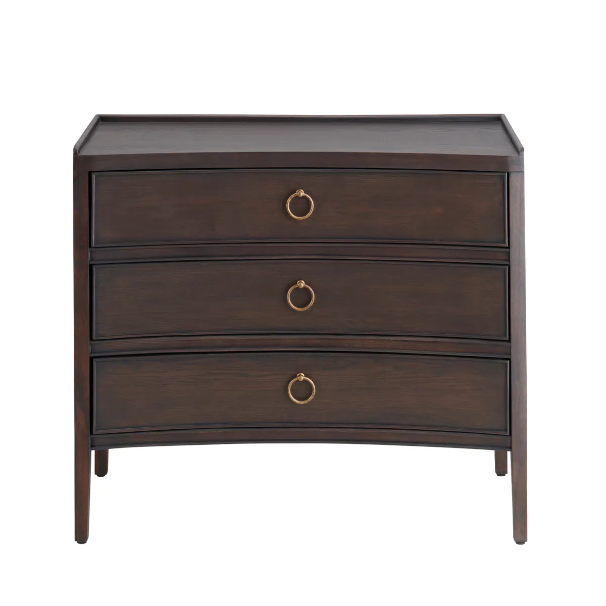 Crestview Collection Franklin Dark Brown Three- Drawer Chest - Image 4