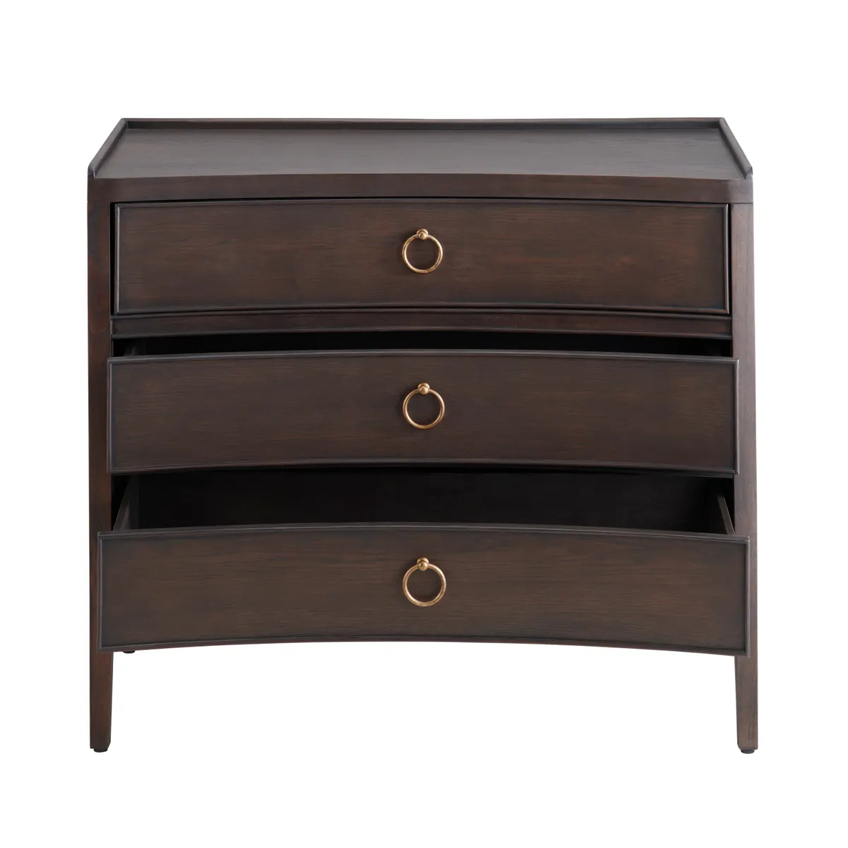 Crestview Collection Franklin Dark Brown Three- Drawer Chest - Image 5