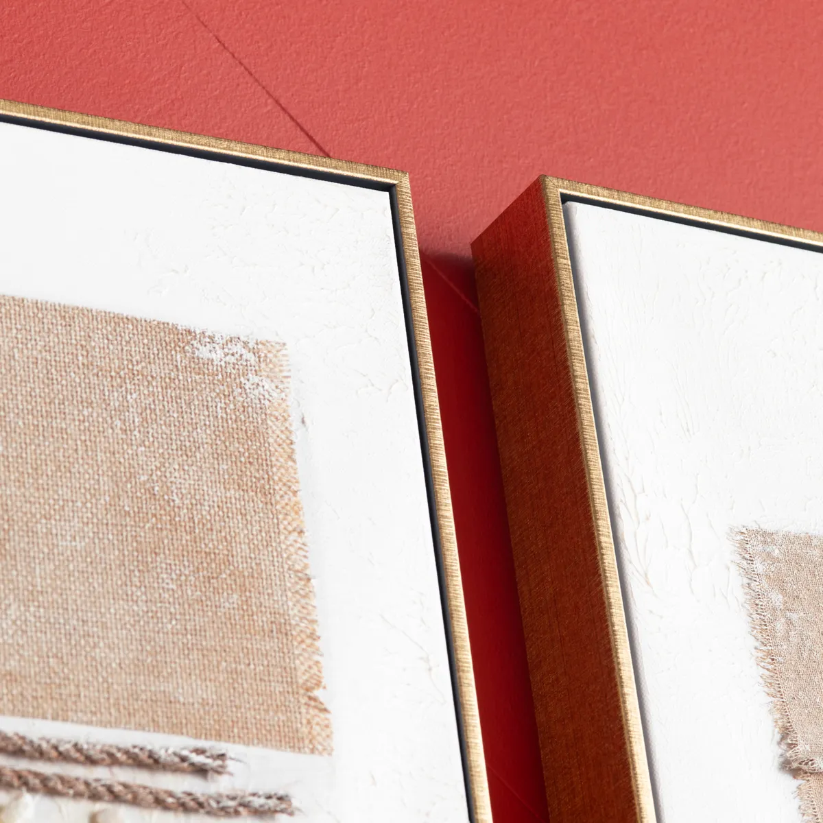 Crestview Collection Frayed Lines Wall Art ~ Set Of 2 - Image 2