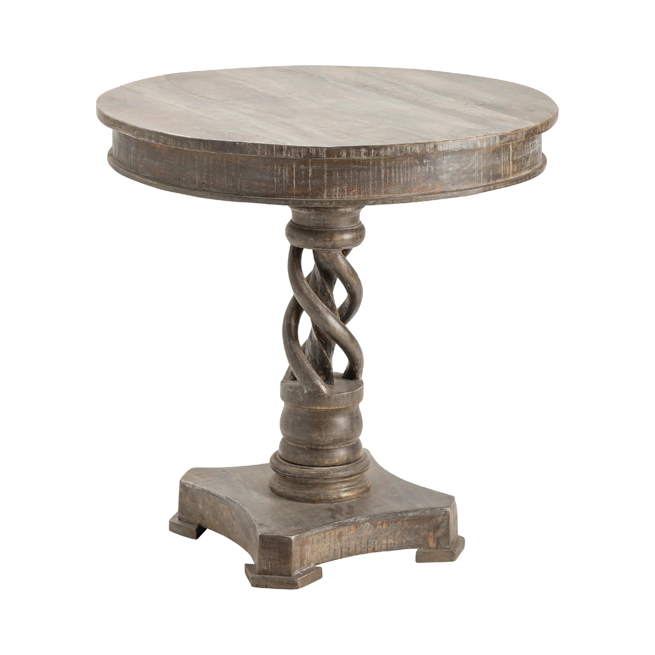 Crestview Collection Freeman Mango Wood Round Accent Table - Image 5