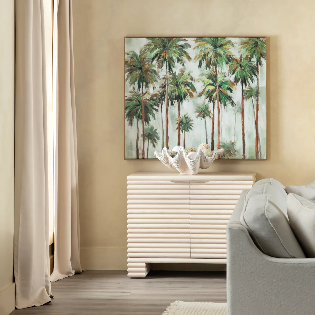 Crestview Collection Fresno Tropical Palm Trees Wall Art