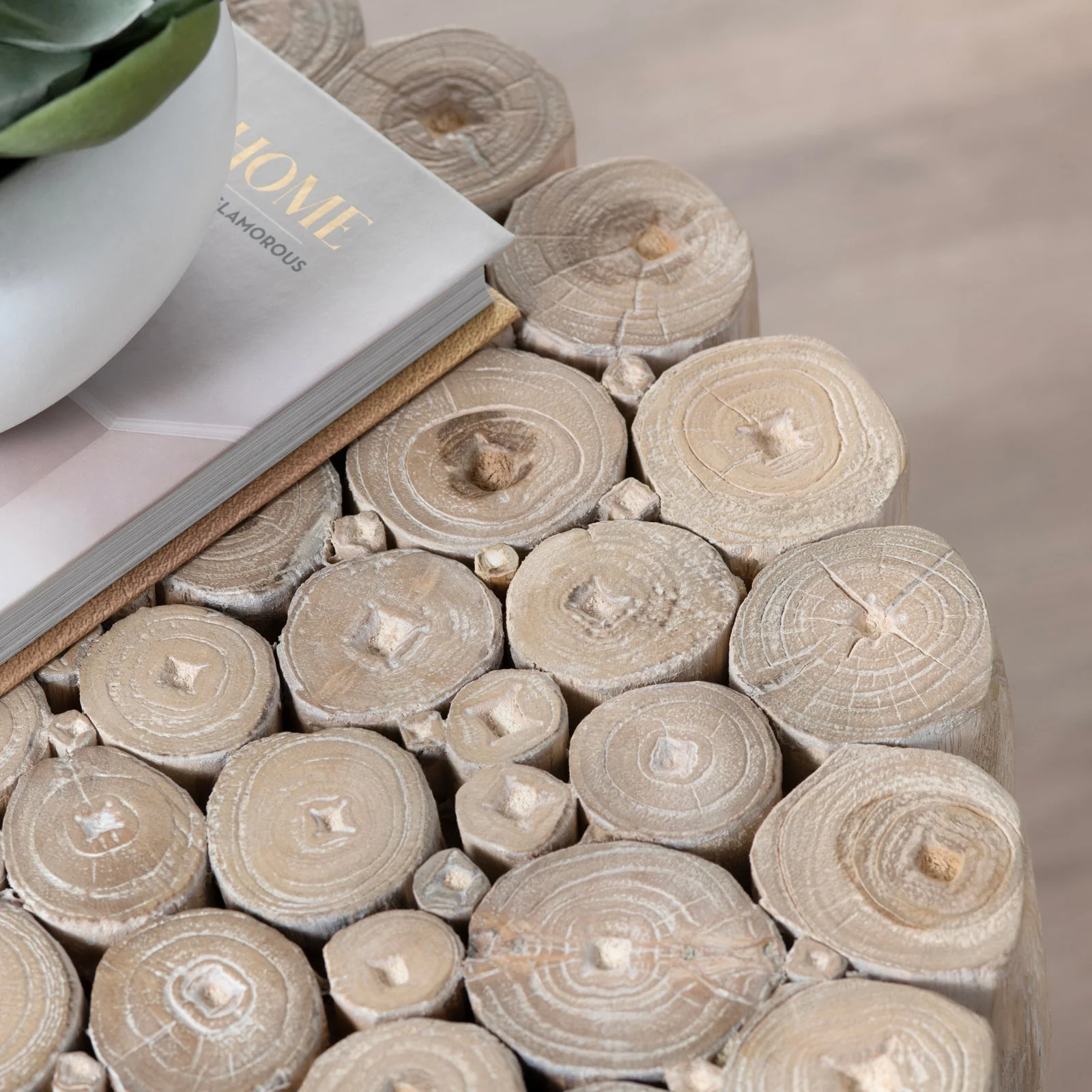 Crestview Collection Gathering Organic Modern End Table - Image 5