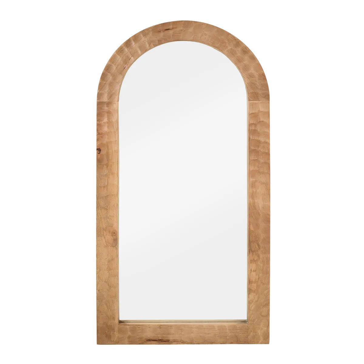 Crestview Collection Gibson 1 Carved Natural Wood Arched Mirror