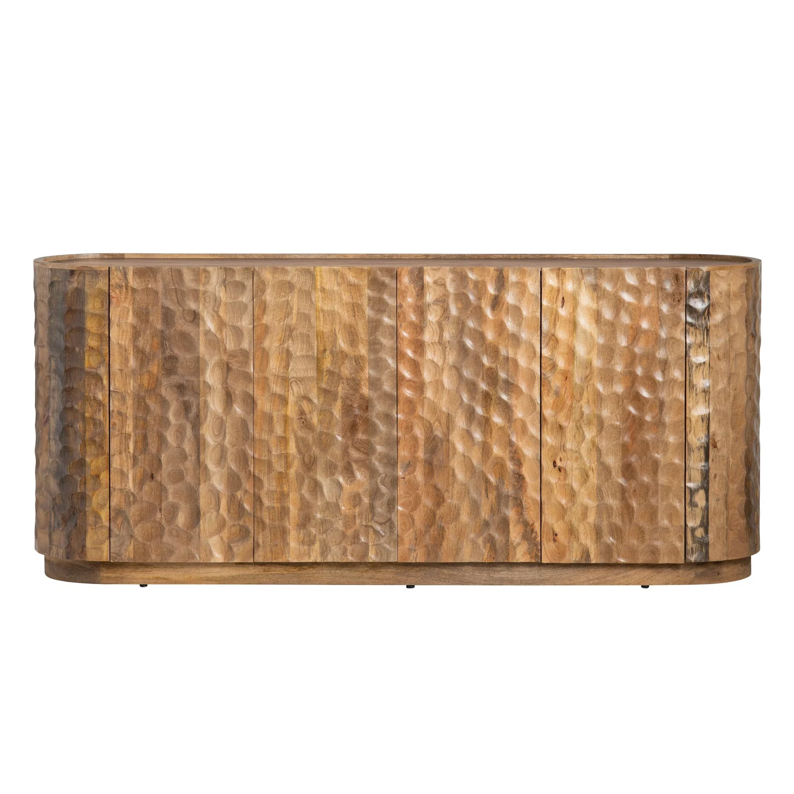 Crestview Collection Gibson Warm Brown Natural Four- Door Sideboard - Image 6