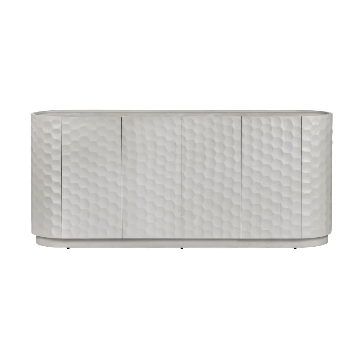 Crestview Collection Gibson White Four- Door Sideboard - Image 2