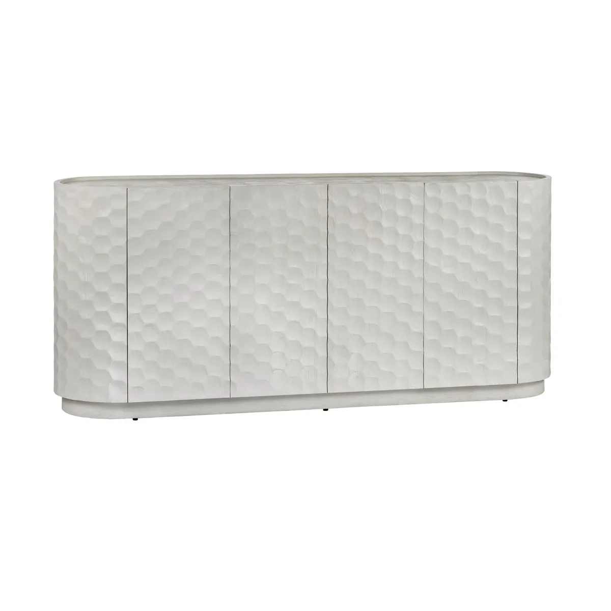 Crestview Collection Gibson White Four- Door Sideboard - Image 3