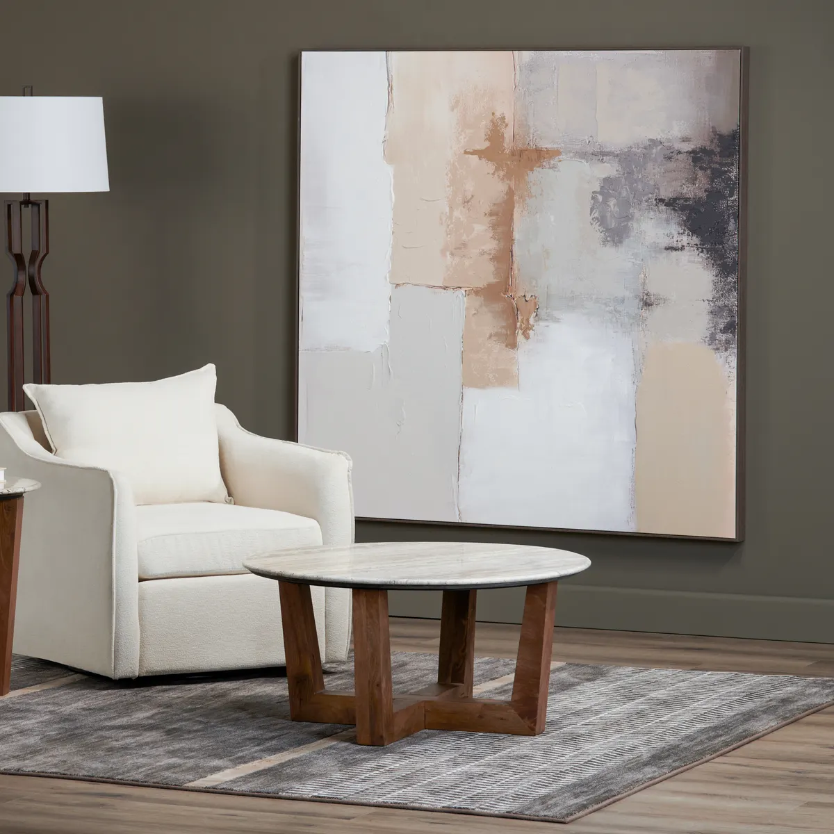Crestview Collection Giles Hand Painted Canvas Wall Art