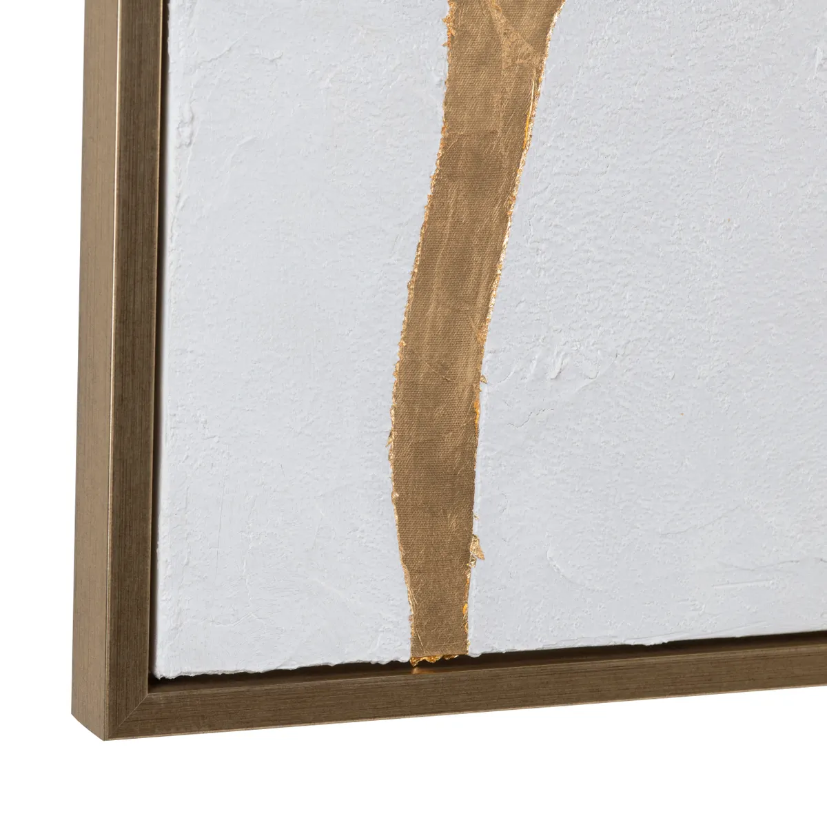 Crestview Collection Gold Lines Oversized Canvas Wall Art - Image 3